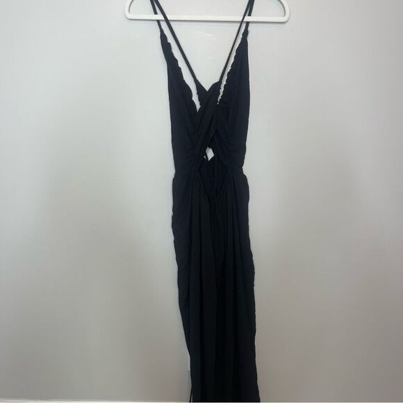 Commense Backless Criss Cross Split Midi Dress NWT - Picture 2 of 7